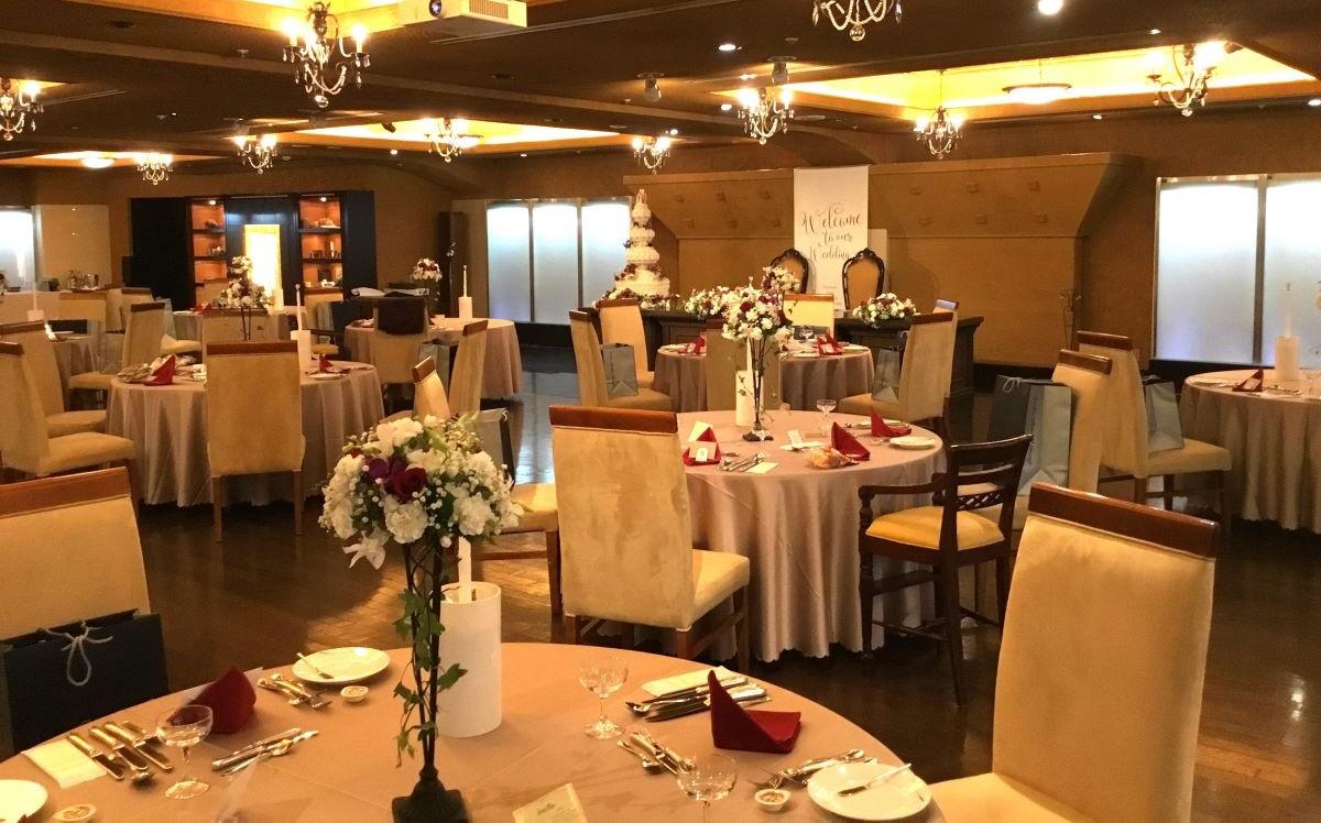結婚式会場の花
