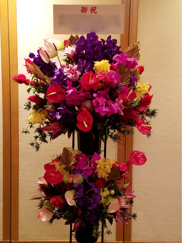 スタンド花（赤）